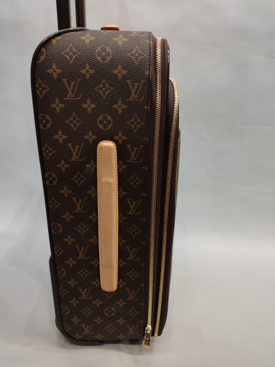 Louis Vuitton Pegase Luggage 55 Monogram canvas Brown Leather ref