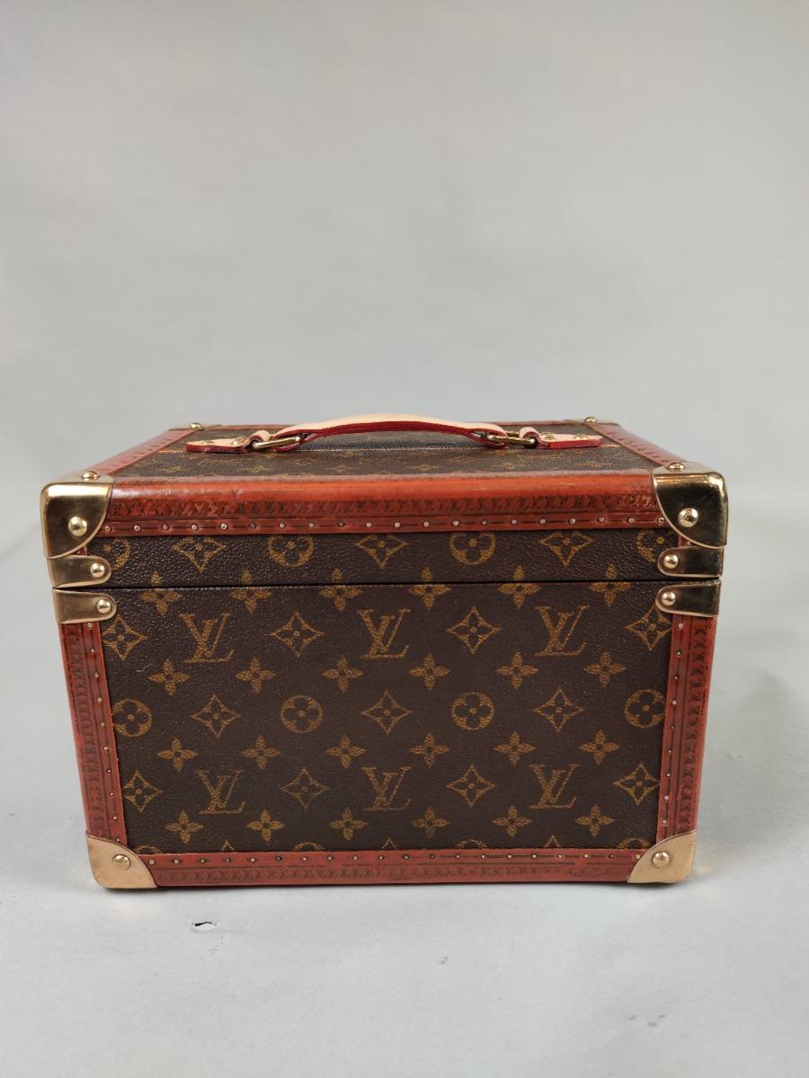 Antique Louis Vuitton Travel Suitcase Vanity Case With Key 