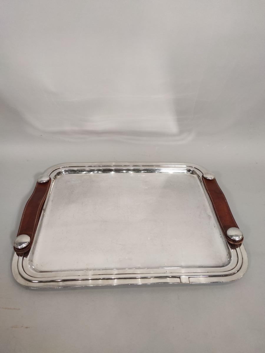 Hermès tray silverplate