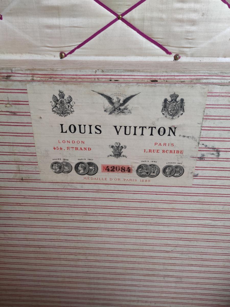 Damier Louis Vuitton trunk from the rue scribe Paris -/+1890 in very good  condition - Trunks - Search Results - European ANTIQUES & DECORATIVE