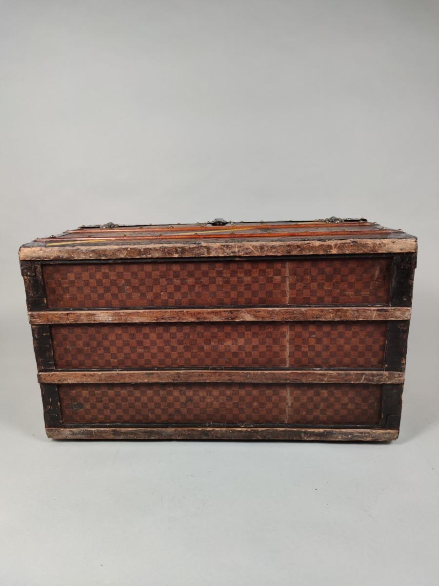 Antique Trunk in Damier Canvas from Louis Vuitton, 1900