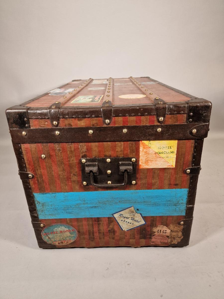 Louis Vuitton Steamer Trunk Wardrobe Trunk Chest France, circa