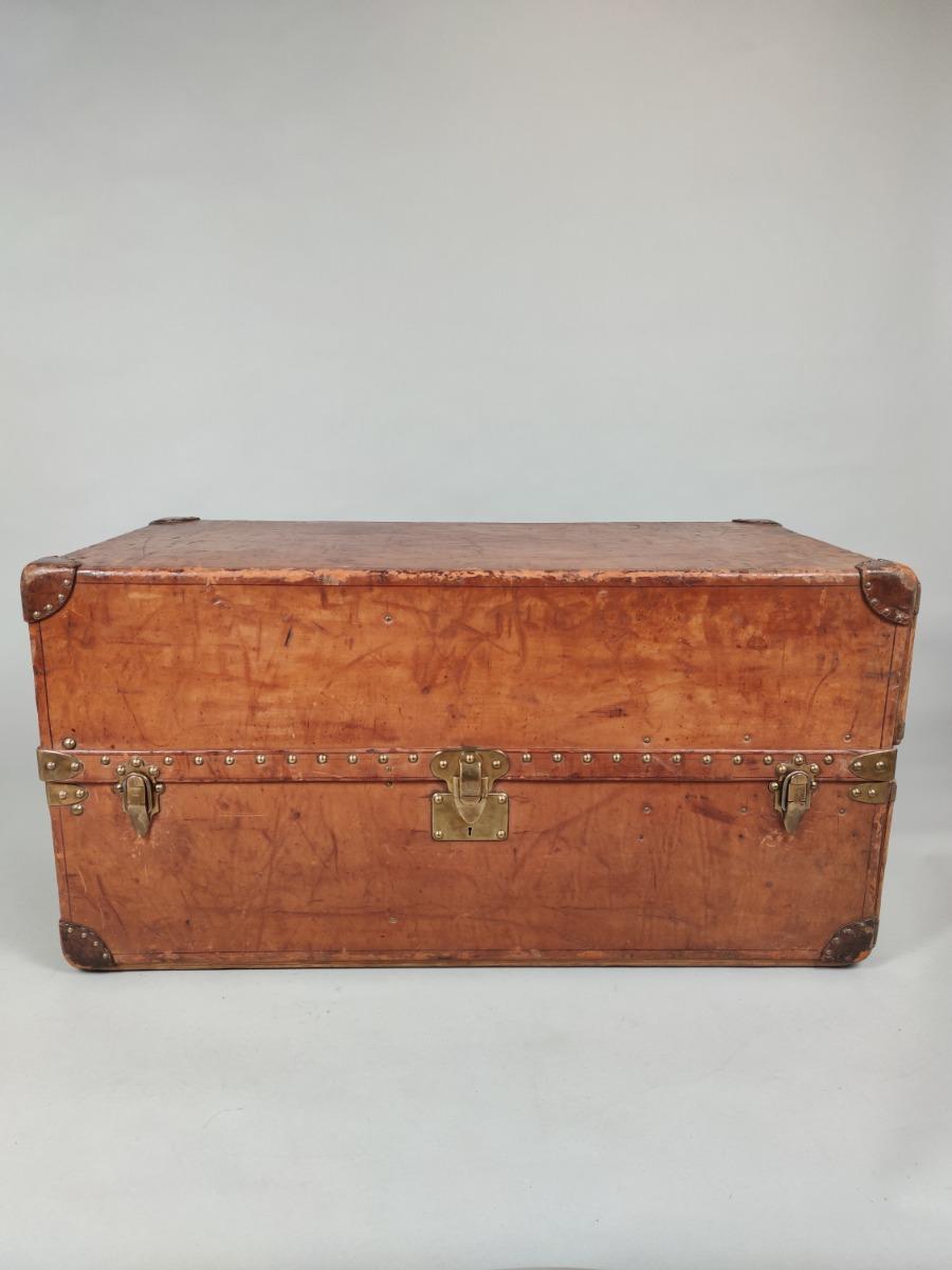 Louis Vuitton Steamer Trunk Wardrobe Trunk Chest France, circa 1920